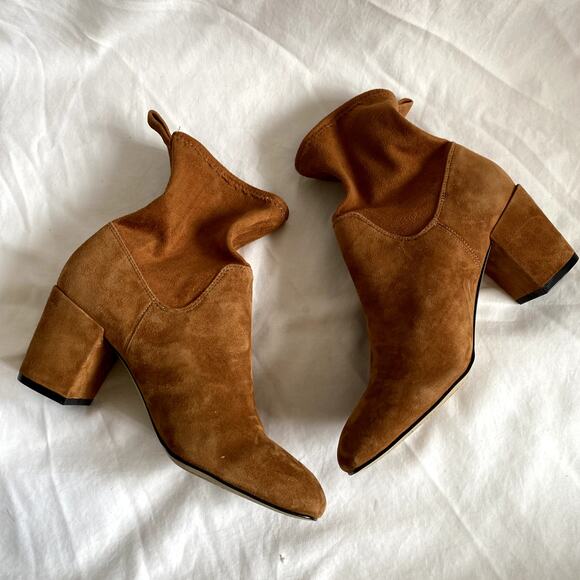 M4DE brown suede slouch booties - Picture 4 of 5